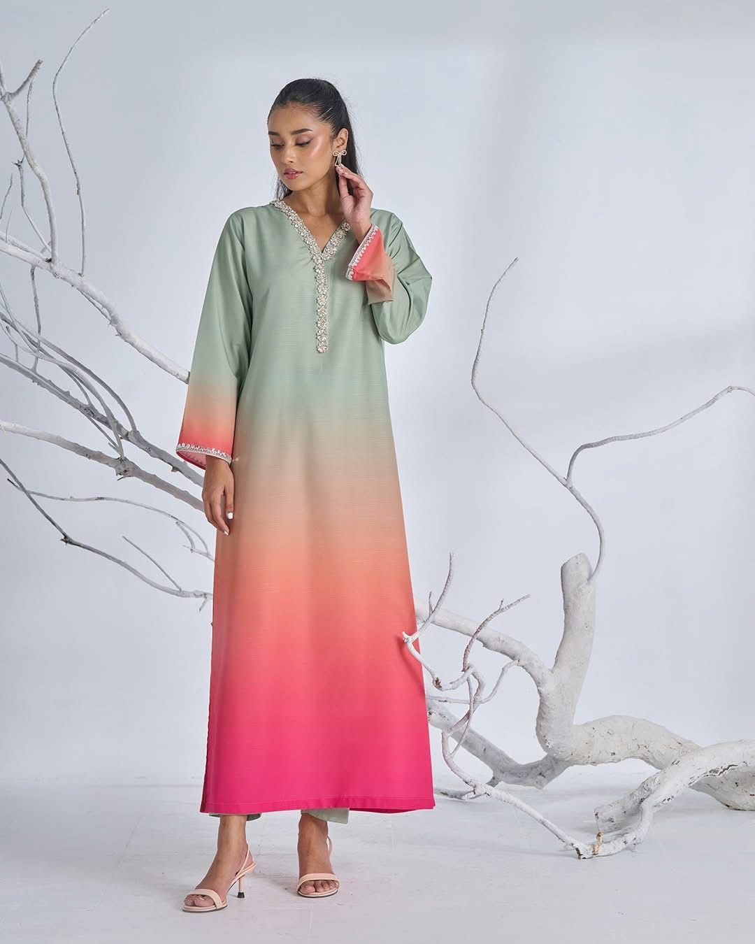 Ombre Caftan 3Pcs