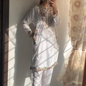 Pocket Sequence Embroidery 2Pc