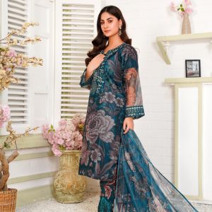 Blue Embroidered Kurta Set